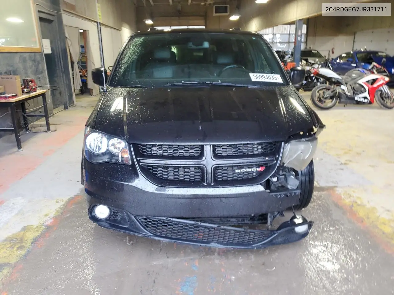 2018 Dodge Grand Caravan Gt VIN: 2C4RDGEG7JR331711 Lot: 56994035
