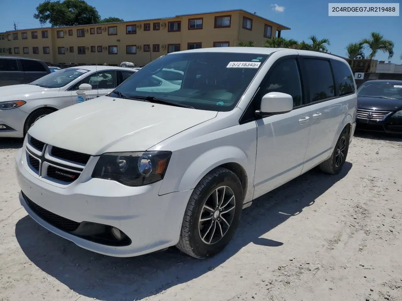 2018 Dodge Grand Caravan Gt VIN: 2C4RDGEG7JR219488 Lot: 57218345