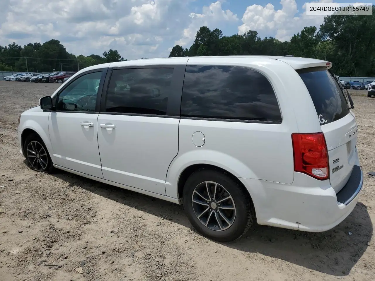 2018 Dodge Grand Caravan Gt VIN: 2C4RDGEG1JR165749 Lot: 62516345