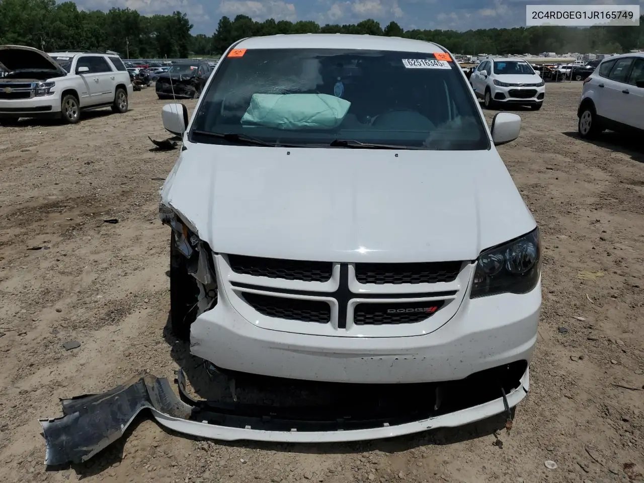 2018 Dodge Grand Caravan Gt VIN: 2C4RDGEG1JR165749 Lot: 62516345