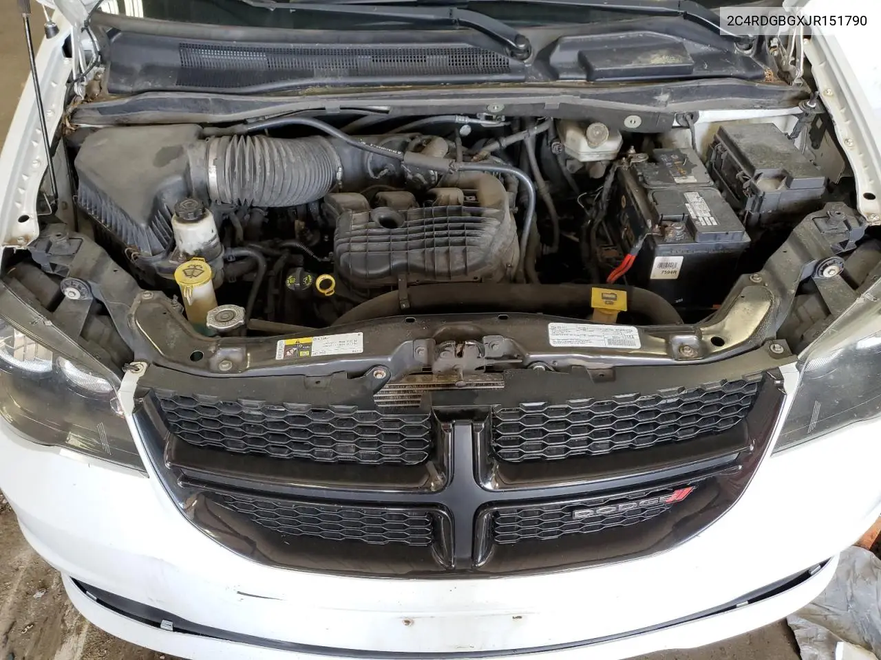 2018 Dodge Grand Caravan Se VIN: 2C4RDGBGXJR151790 Lot: 62664805