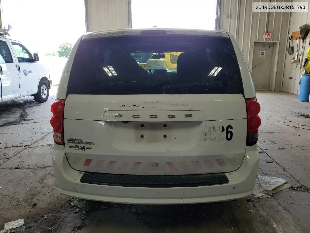2018 Dodge Grand Caravan Se VIN: 2C4RDGBGXJR151790 Lot: 62664805