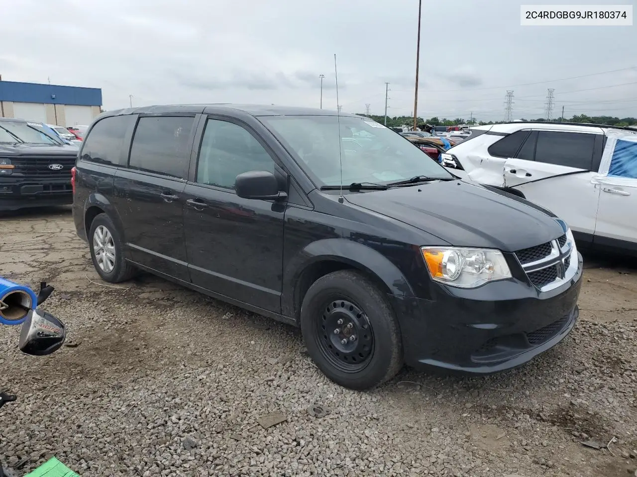 2018 Dodge Grand Caravan Se VIN: 2C4RDGBG9JR180374 Lot: 63082985