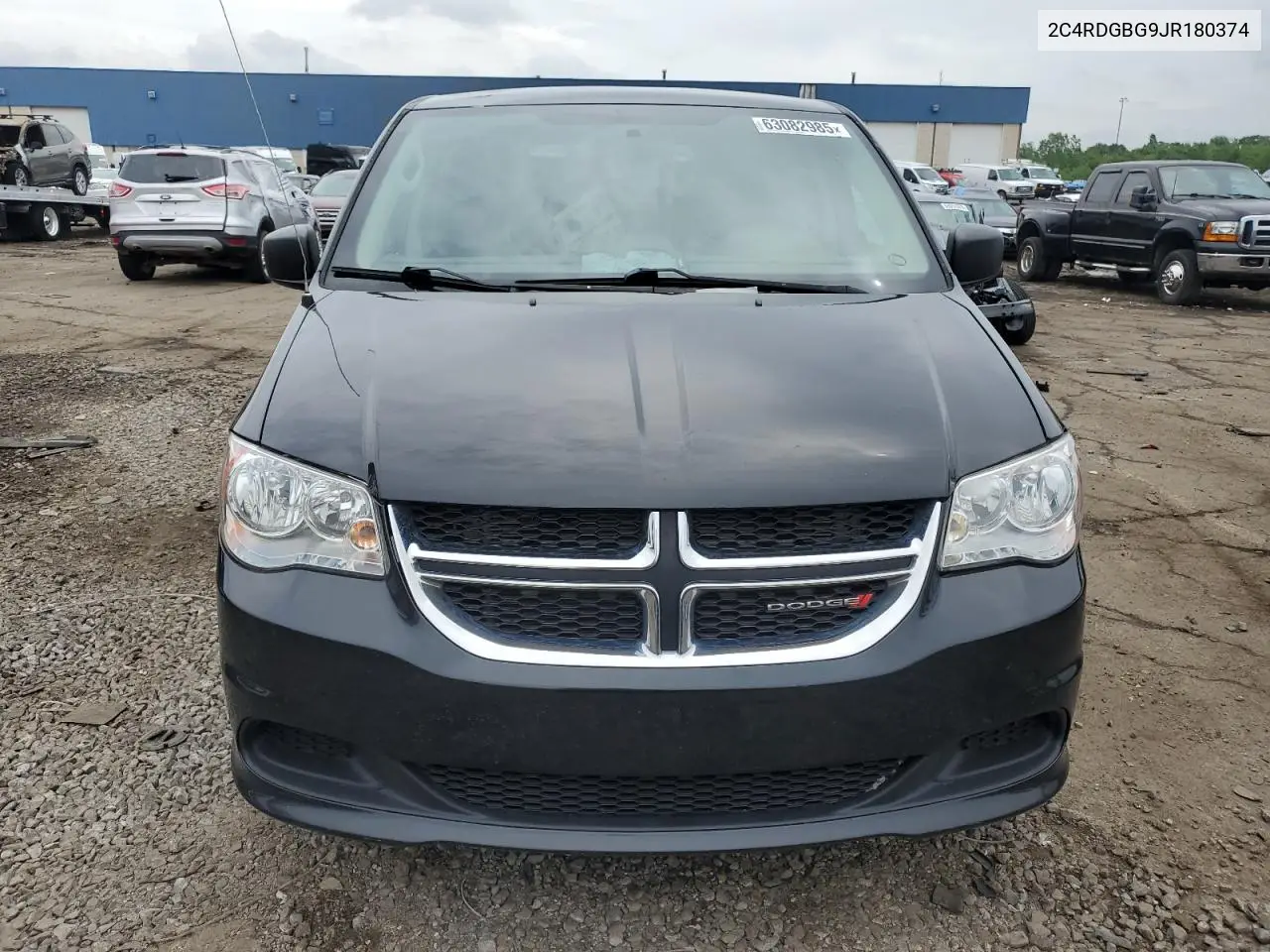 2018 Dodge Grand Caravan Se VIN: 2C4RDGBG9JR180374 Lot: 63082985