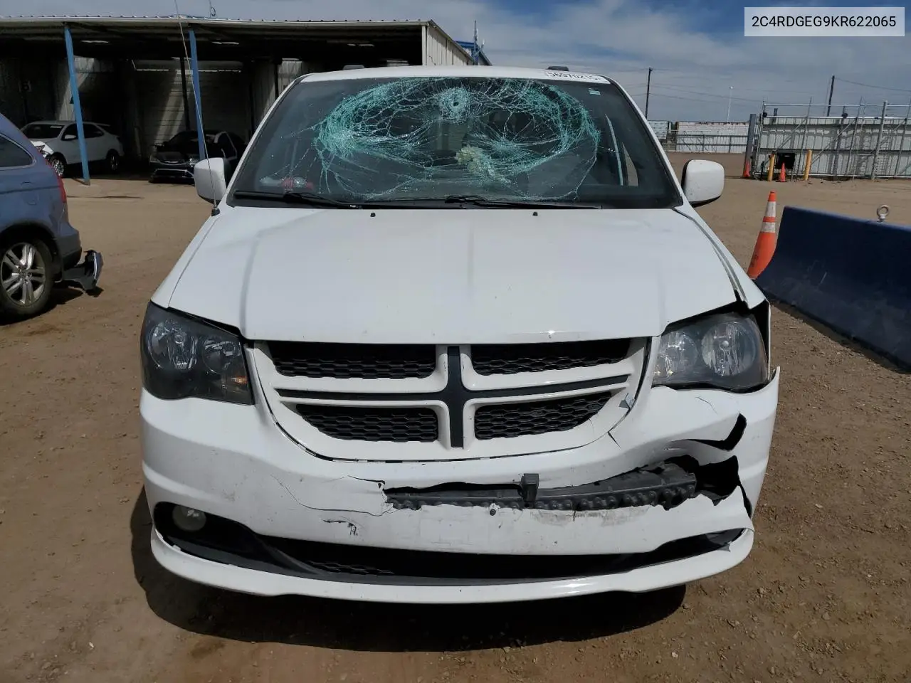 2019 Dodge Grand Caravan Gt VIN: 2C4RDGEG9KR622065 Lot: 56970215