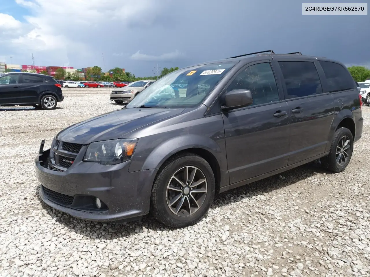 2019 Dodge Grand Caravan Gt VIN: 2C4RDGEG7KR562870 Lot: 57028975