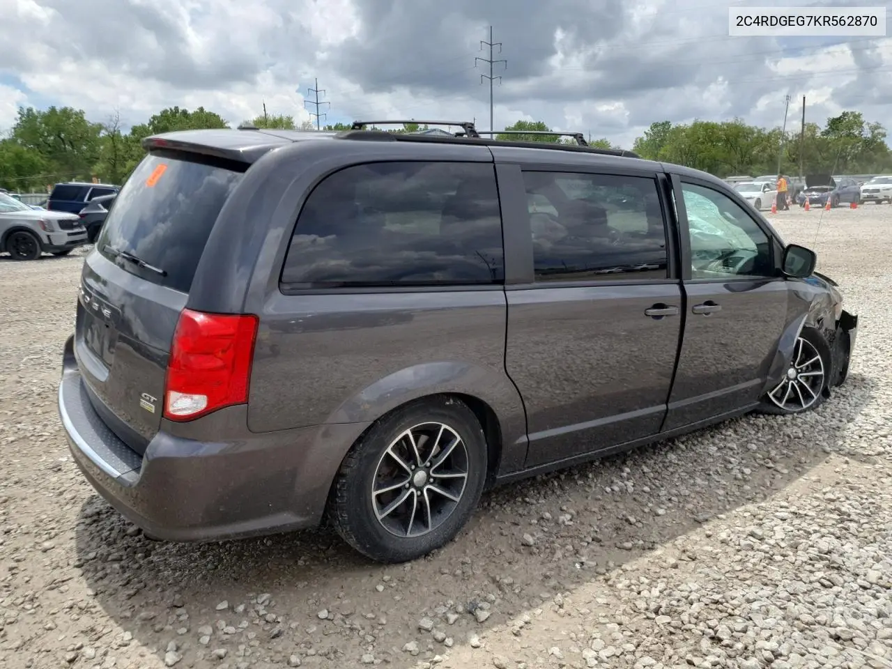 2019 Dodge Grand Caravan Gt VIN: 2C4RDGEG7KR562870 Lot: 57028975
