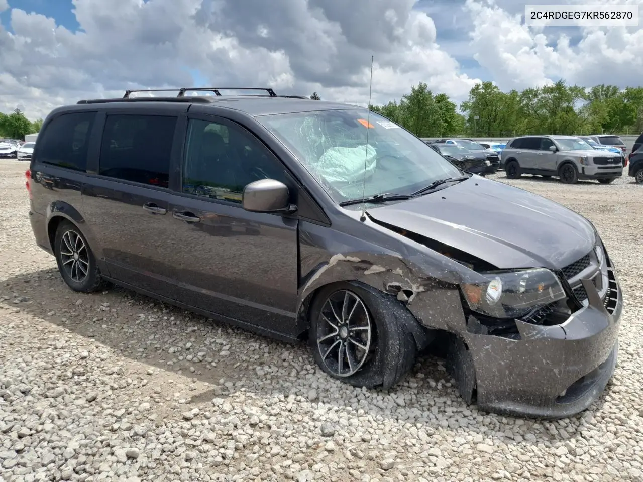 2019 Dodge Grand Caravan Gt VIN: 2C4RDGEG7KR562870 Lot: 57028975