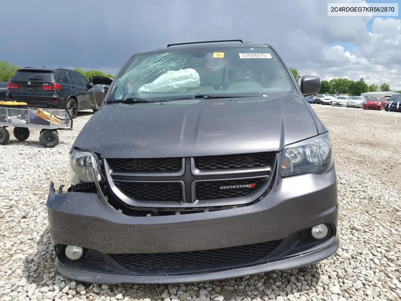 2019 Dodge Grand Caravan Gt VIN: 2C4RDGEG7KR562870 Lot: 57028975