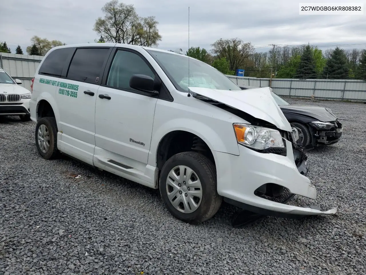 2019 Dodge Grand Caravan Se VIN: 2C7WDGBG6KR808382 Lot: 57055715