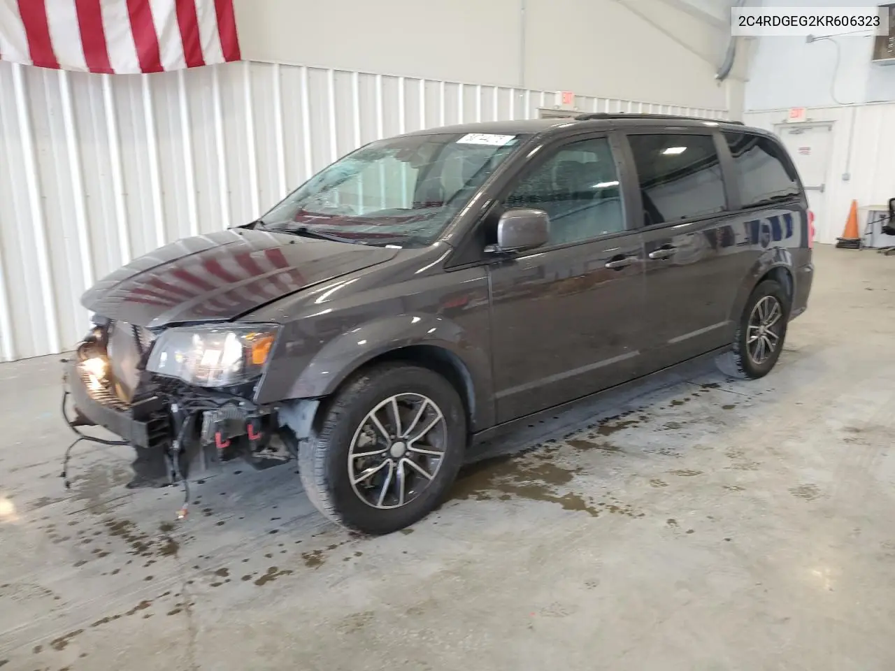 2019 Dodge Grand Caravan Gt VIN: 2C4RDGEG2KR606323 Lot: 58744275