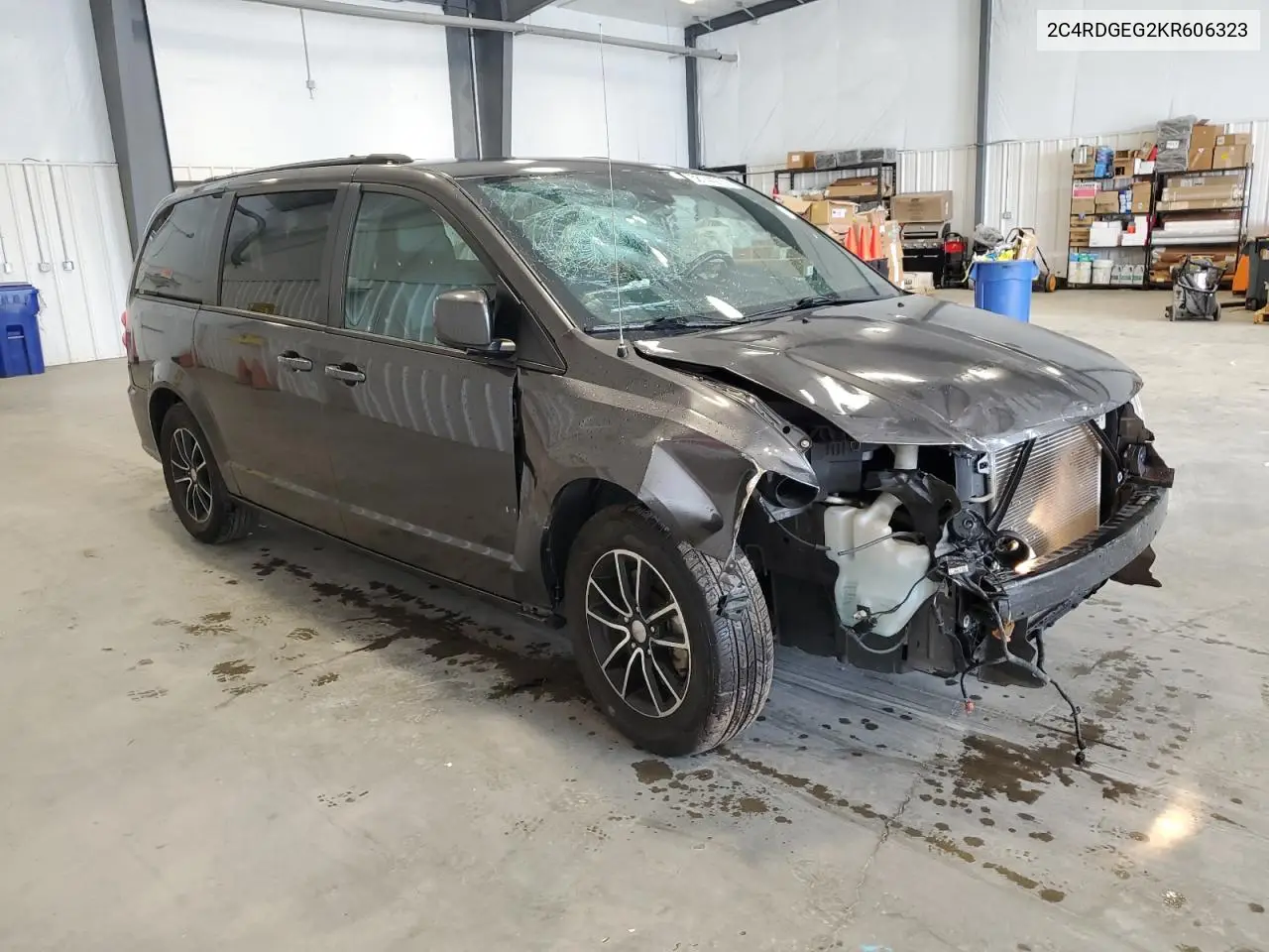 2019 Dodge Grand Caravan Gt VIN: 2C4RDGEG2KR606323 Lot: 58744275
