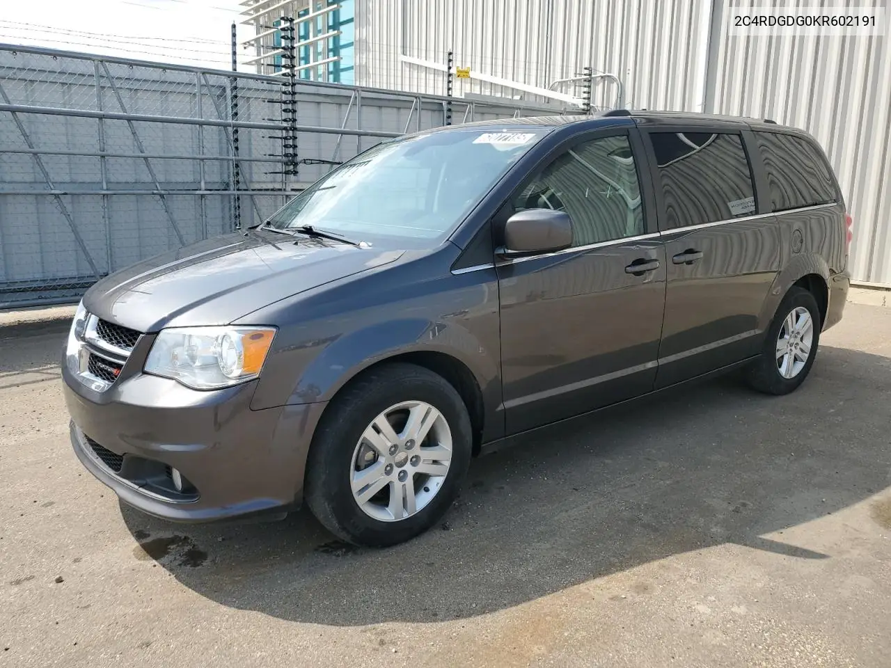 2019 Dodge Grand Caravan Crew VIN: 2C4RDGDG0KR602191 Lot: 62077185