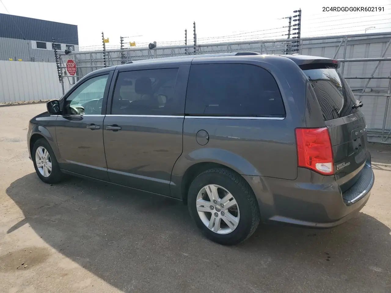 2019 Dodge Grand Caravan Crew VIN: 2C4RDGDG0KR602191 Lot: 62077185