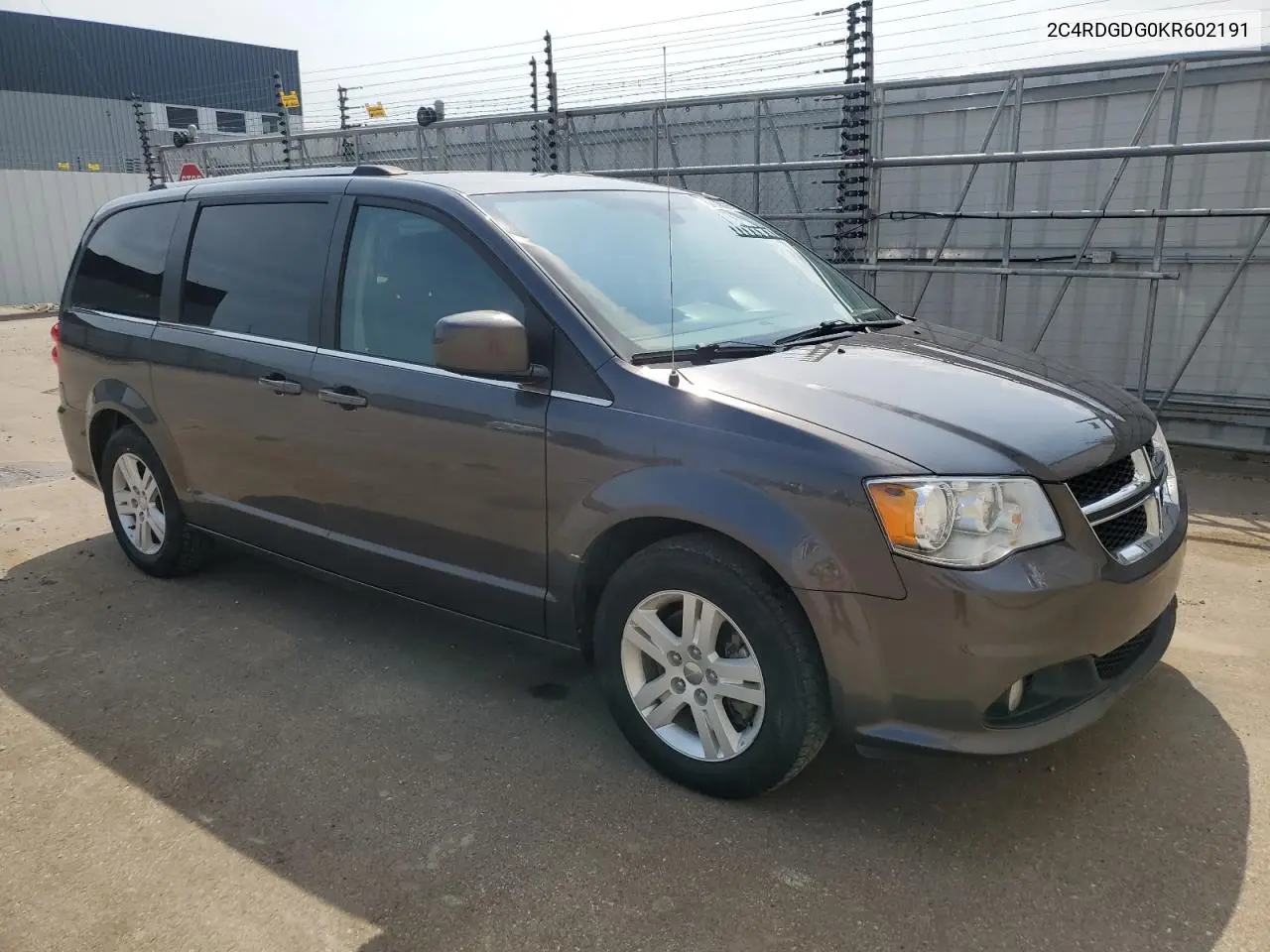 2019 Dodge Grand Caravan Crew VIN: 2C4RDGDG0KR602191 Lot: 62077185