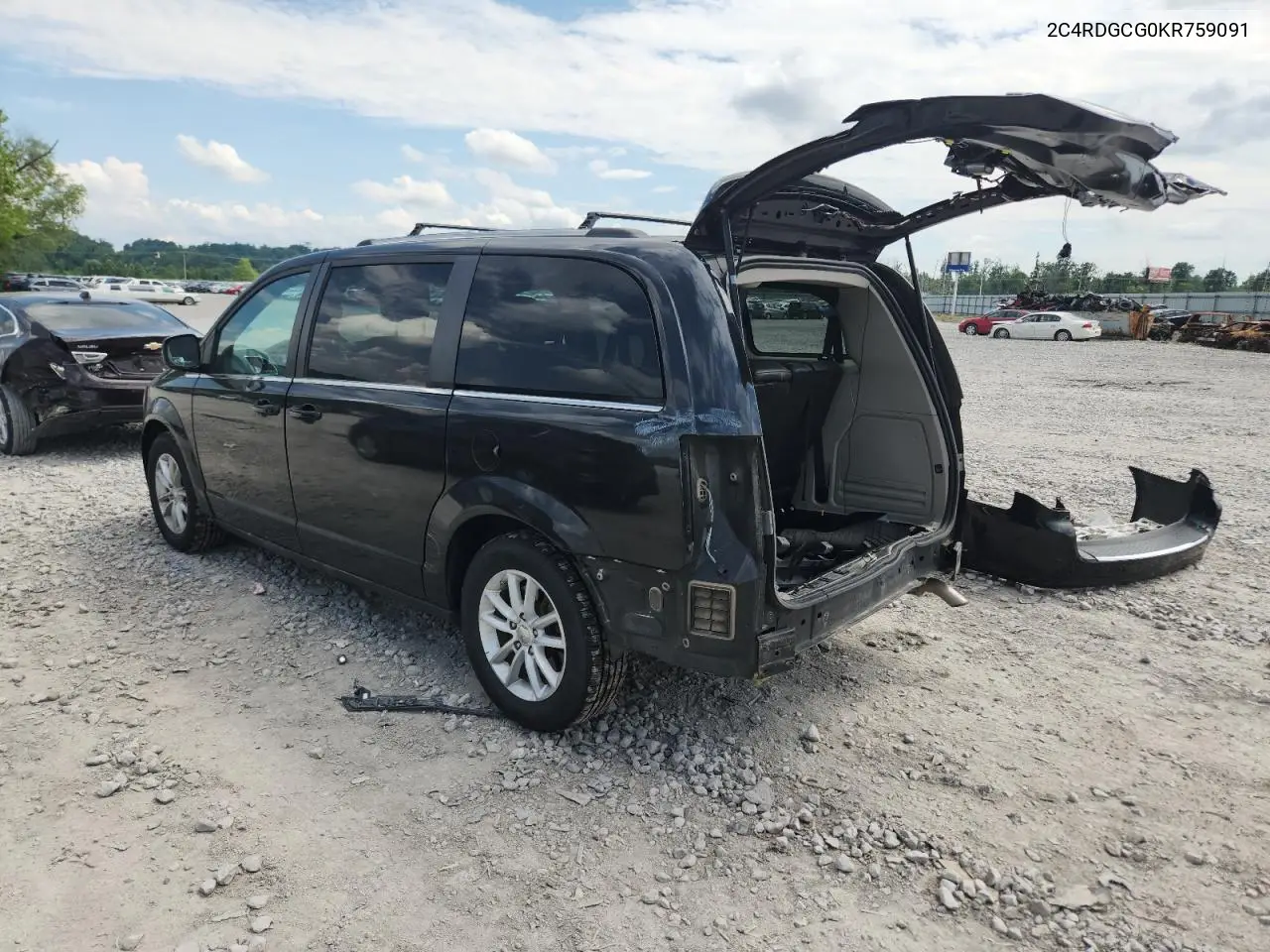 2019 Dodge Grand Caravan Sxt VIN: 2C4RDGCG0KR759091 Lot: 62652545