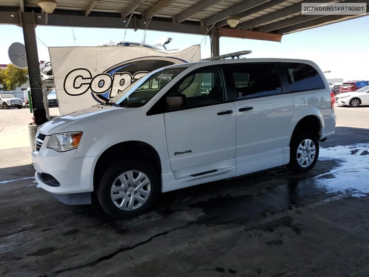2019 Dodge Grand Caravan Se VIN: 2C7WDGBG1KR740301 Lot: 62907865