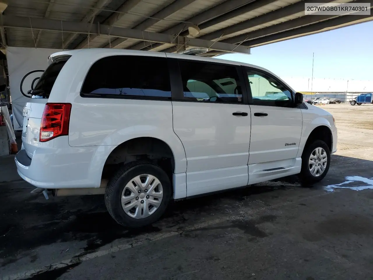 2019 Dodge Grand Caravan Se VIN: 2C7WDGBG1KR740301 Lot: 62907865