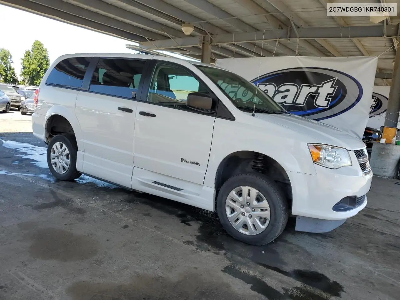 2019 Dodge Grand Caravan Se VIN: 2C7WDGBG1KR740301 Lot: 62907865