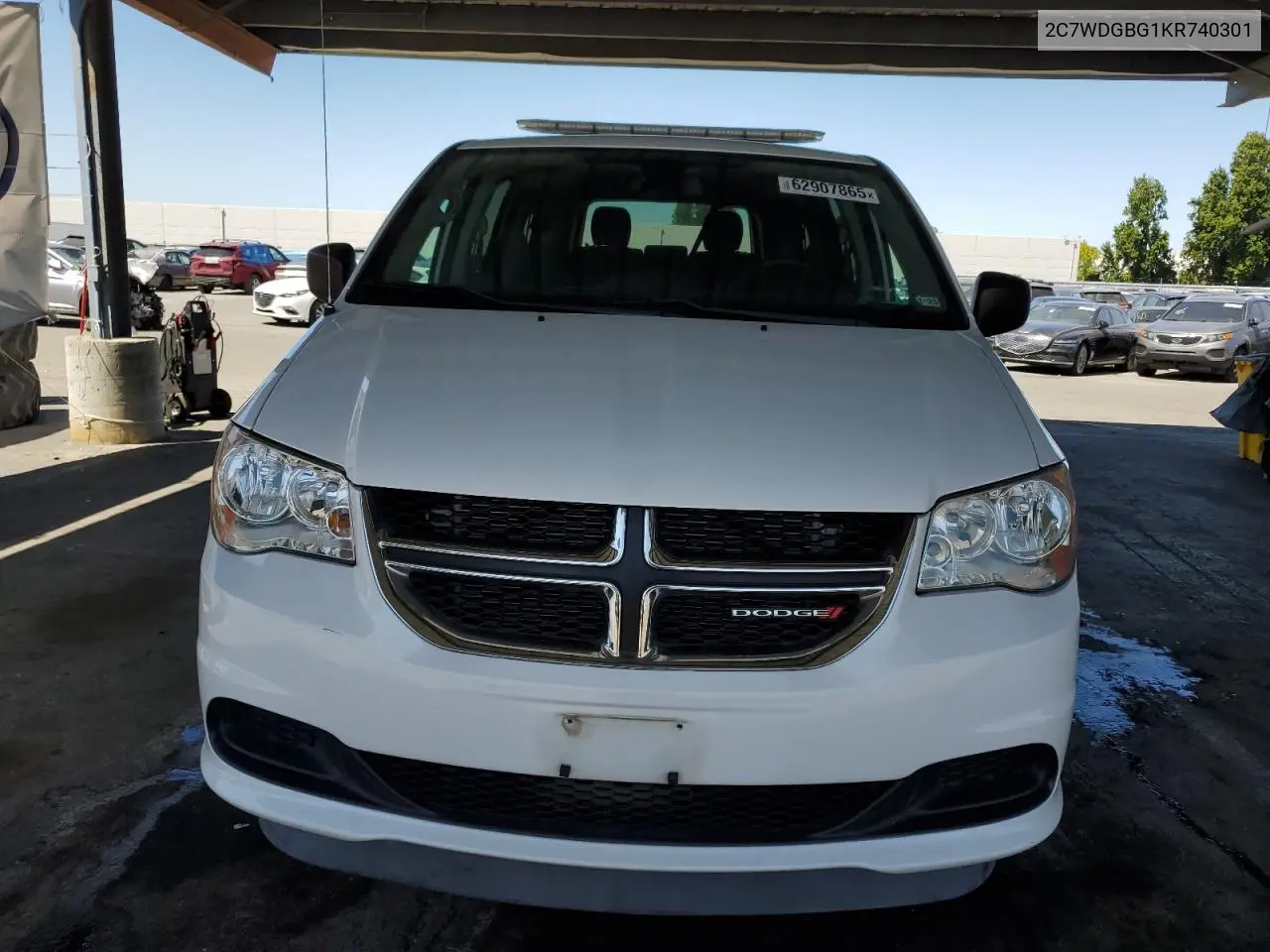 2019 Dodge Grand Caravan Se VIN: 2C7WDGBG1KR740301 Lot: 62907865
