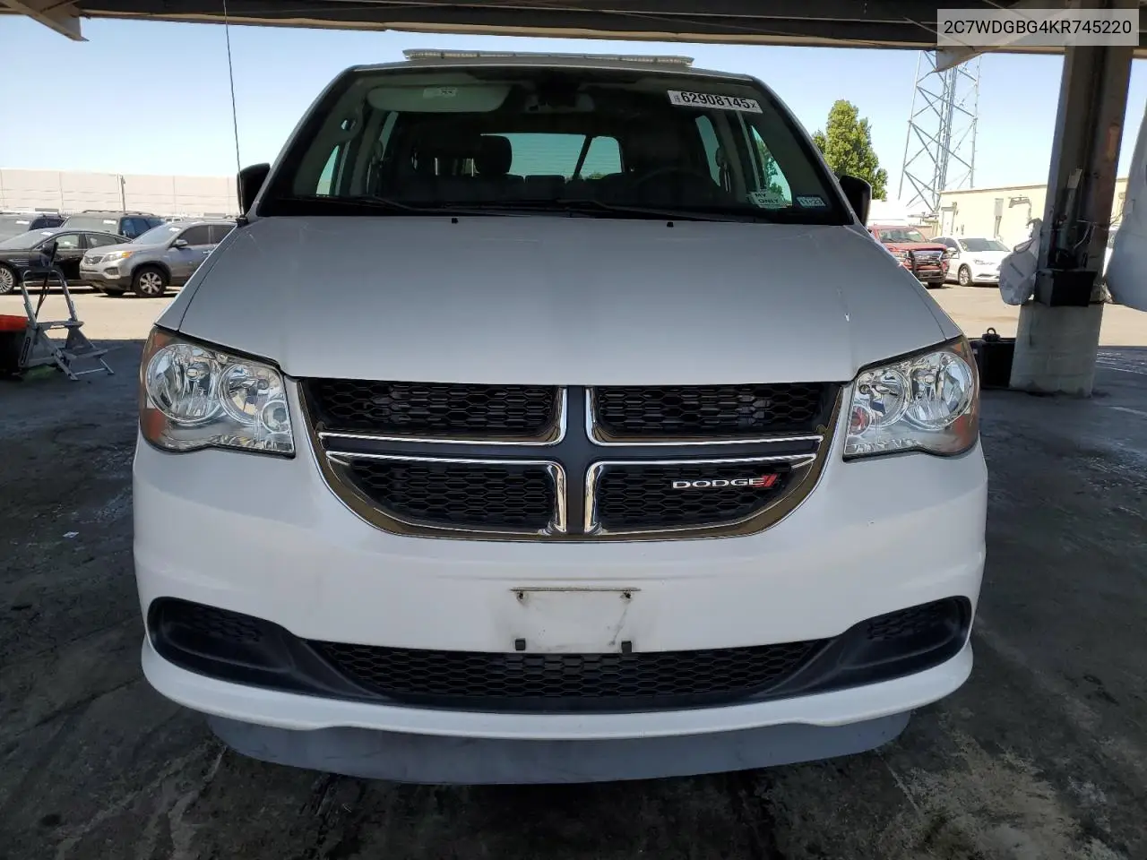 2019 Dodge Grand Caravan Se VIN: 2C7WDGBG4KR745220 Lot: 62908145
