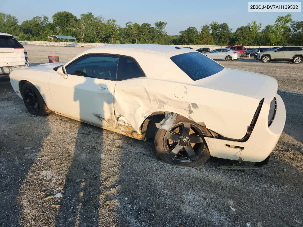 2010 Dodge Challenger Se VIN: 2B3CJ4DV7AH139502 Lot: 62680745