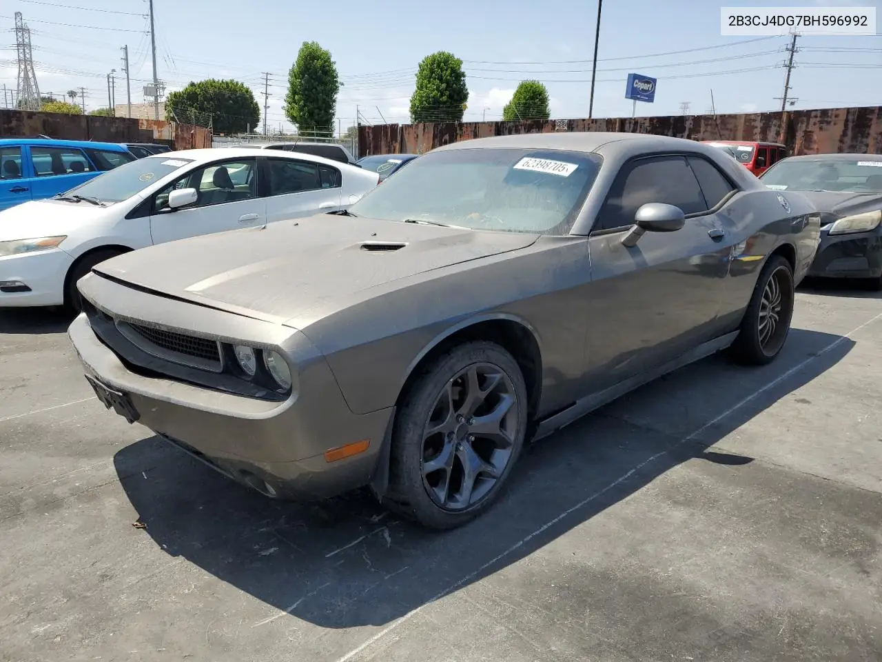 2011 Dodge Challenger VIN: 2B3CJ4DG7BH596992 Lot: 62398705