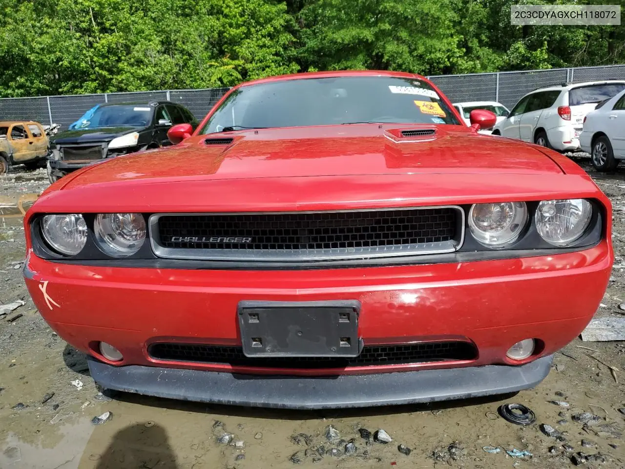2012 Dodge Challenger Sxt VIN: 2C3CDYAGXCH118072 Lot: 55815585