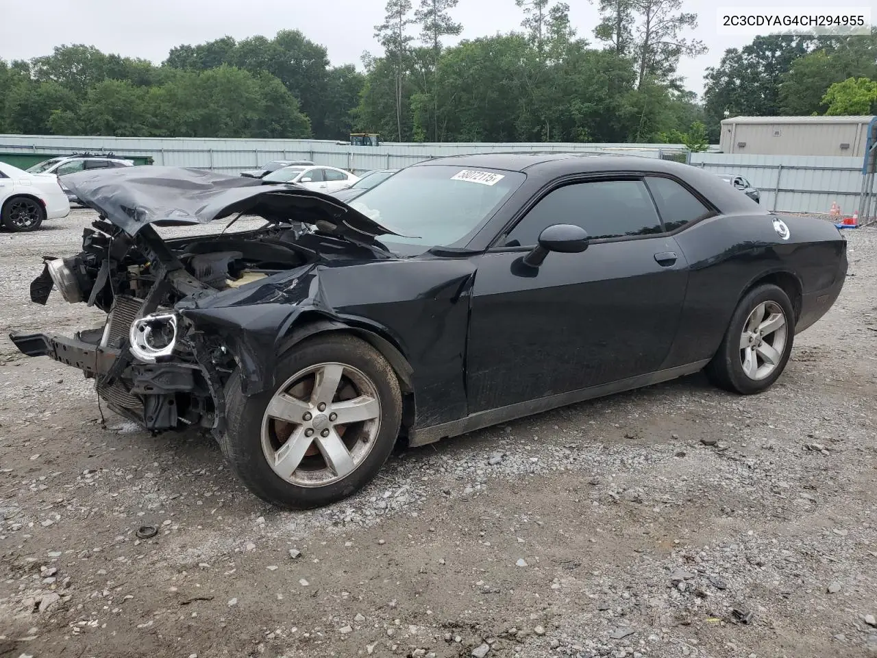 2012 Dodge Challenger Sxt VIN: 2C3CDYAG4CH294955 Lot: 58072115