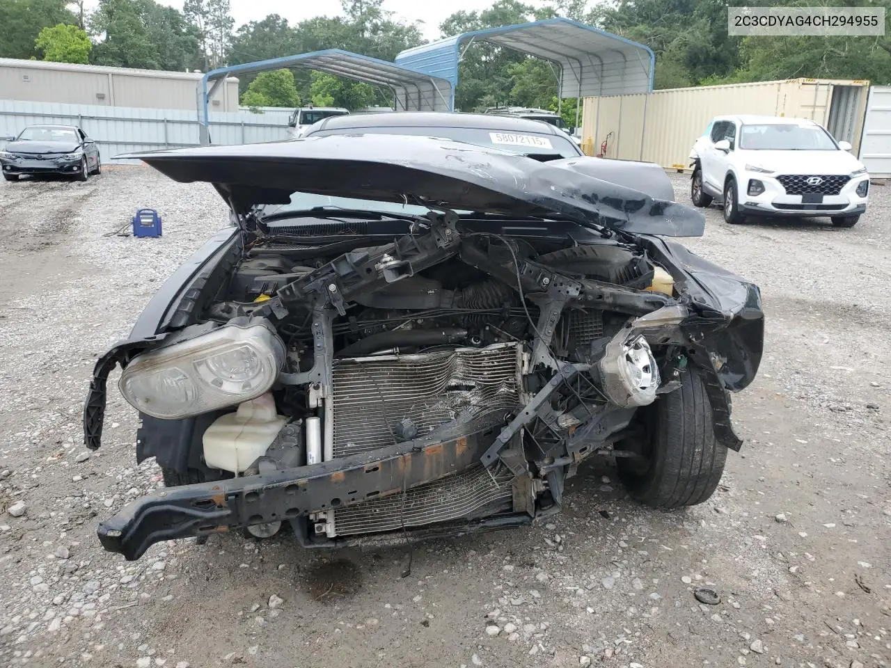 2012 Dodge Challenger Sxt VIN: 2C3CDYAG4CH294955 Lot: 58072115
