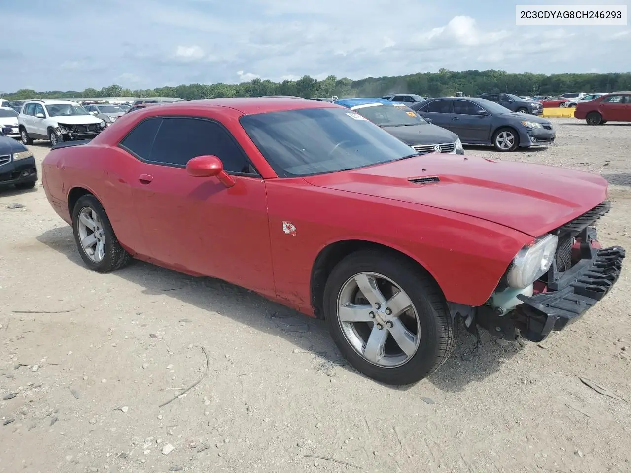 2012 Dodge Challenger Sxt VIN: 2C3CDYAG8CH246293 Lot: 62316065