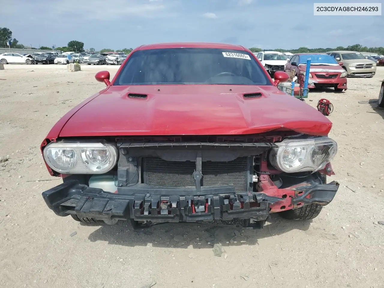 2012 Dodge Challenger Sxt VIN: 2C3CDYAG8CH246293 Lot: 62316065
