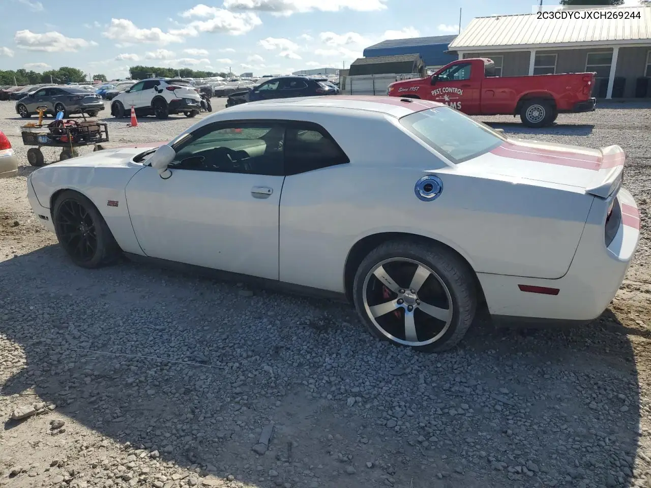 2012 Dodge Challenger Srt-8 VIN: 2C3CDYCJXCH269244 Lot: 62554335
