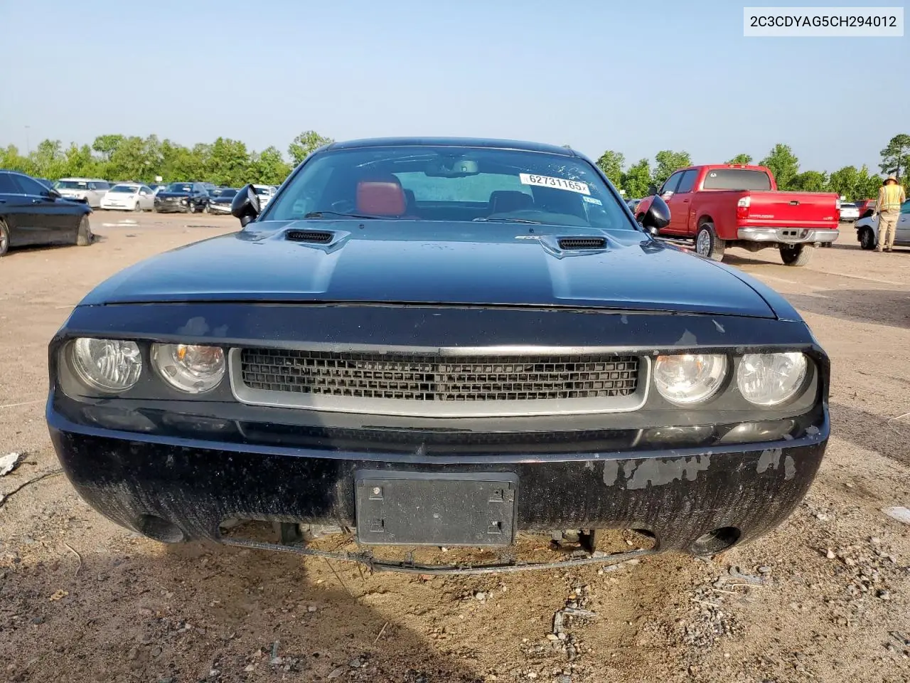 2012 Dodge Challenger Sxt VIN: 2C3CDYAG5CH294012 Lot: 62731165