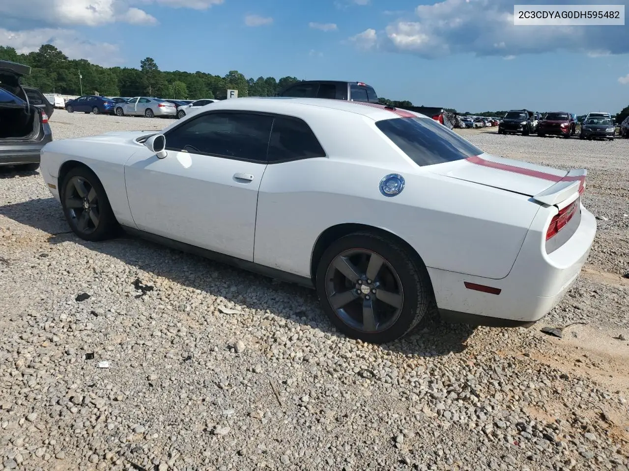2013 Dodge Challenger Sxt VIN: 2C3CDYAG0DH595482 Lot: 52610005