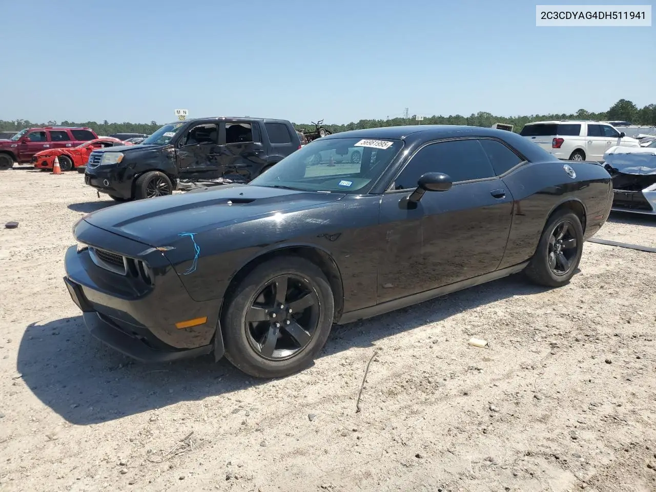 2013 Dodge Challenger Sxt VIN: 2C3CDYAG4DH511941 Lot: 56981995