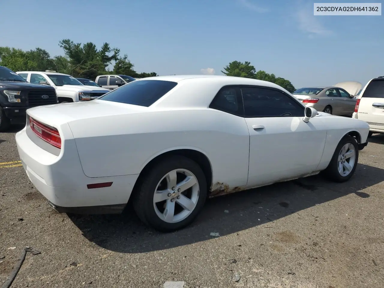 2013 Dodge Challenger Sxt VIN: 2C3CDYAG2DH641362 Lot: 62406085