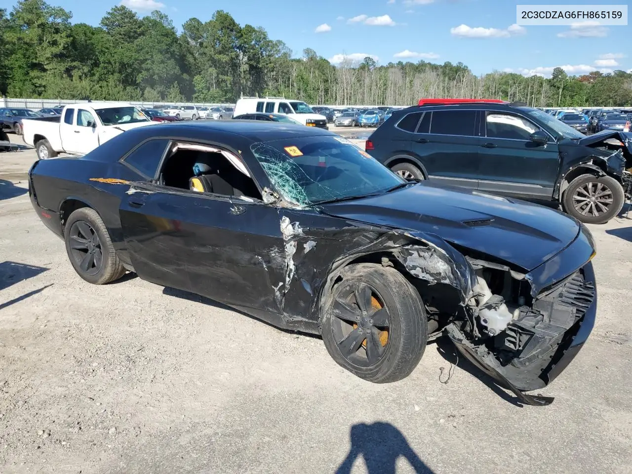 2015 Dodge Challenger Sxt VIN: 2C3CDZAG6FH865159 Lot: 56454985