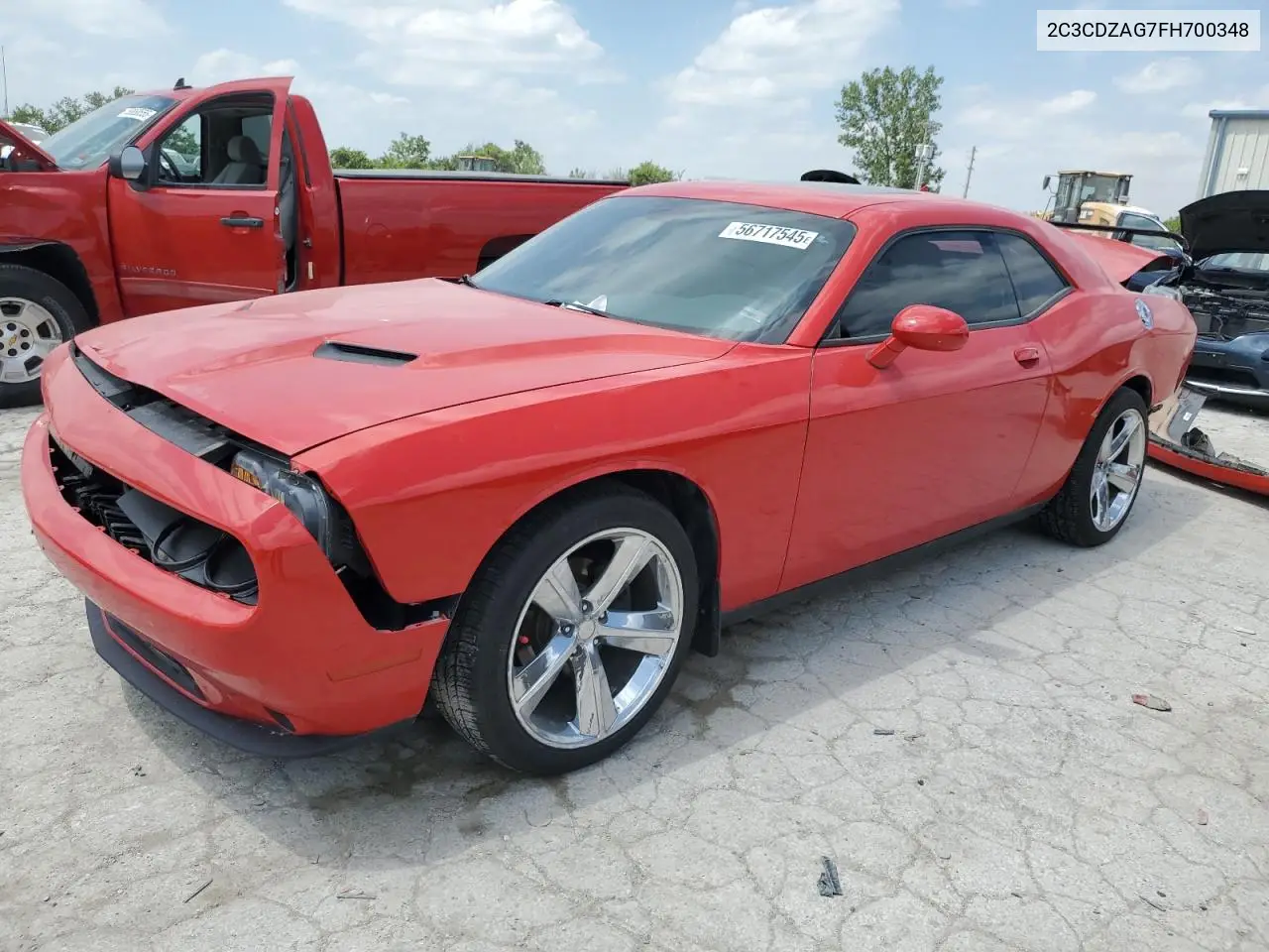 2015 Dodge Challenger Sxt VIN: 2C3CDZAG7FH700348 Lot: 56717545