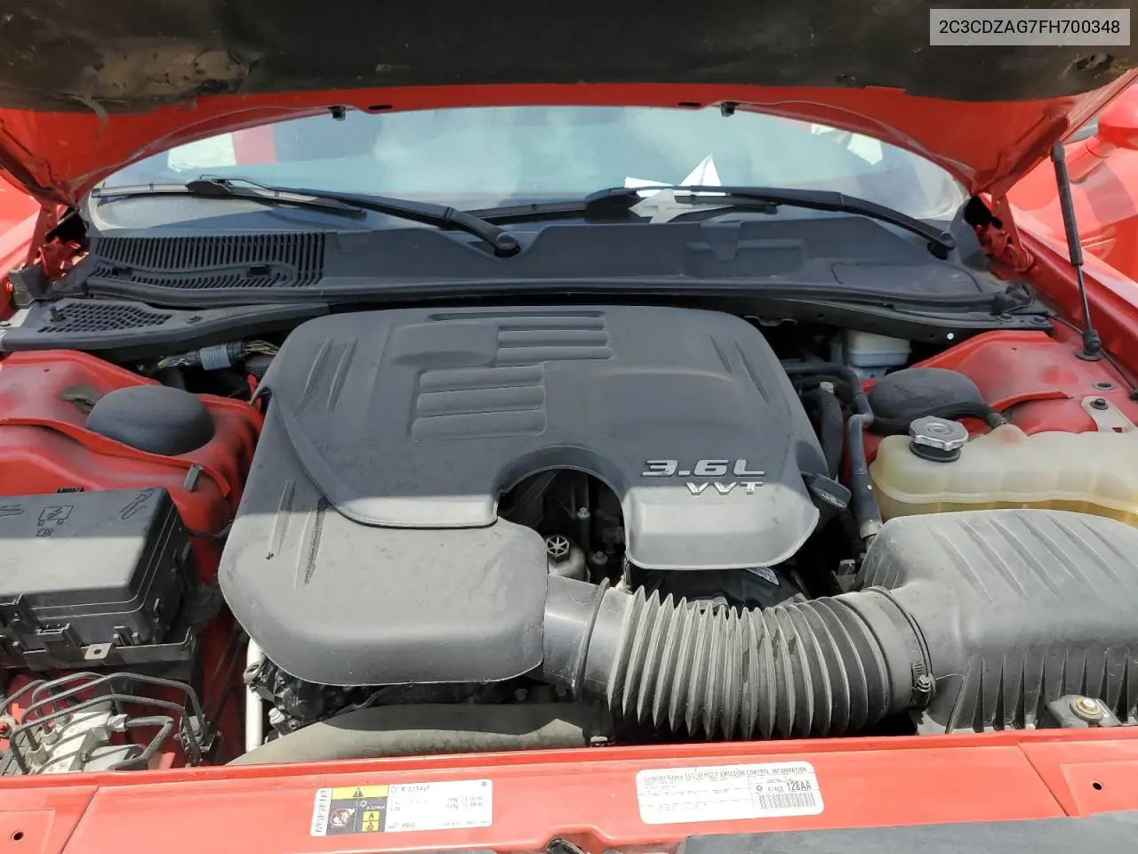 2015 Dodge Challenger Sxt VIN: 2C3CDZAG7FH700348 Lot: 56717545