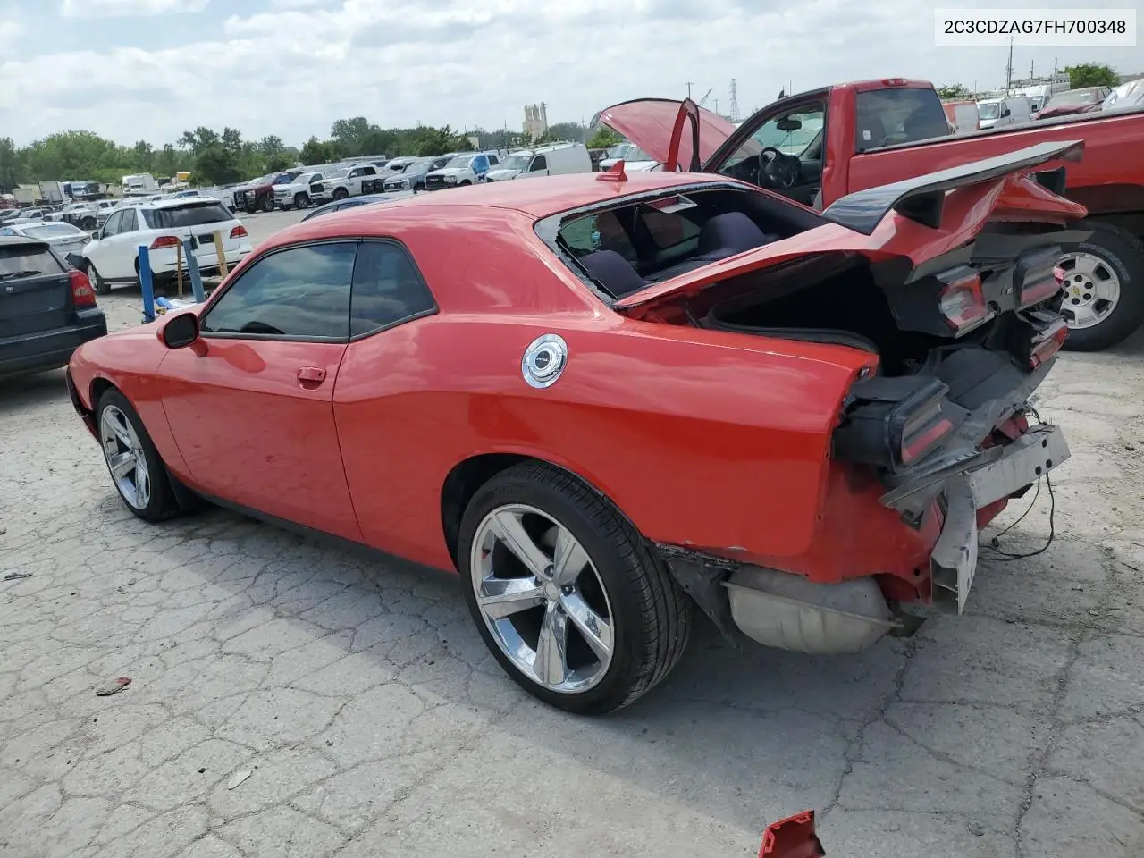 2015 Dodge Challenger Sxt VIN: 2C3CDZAG7FH700348 Lot: 56717545