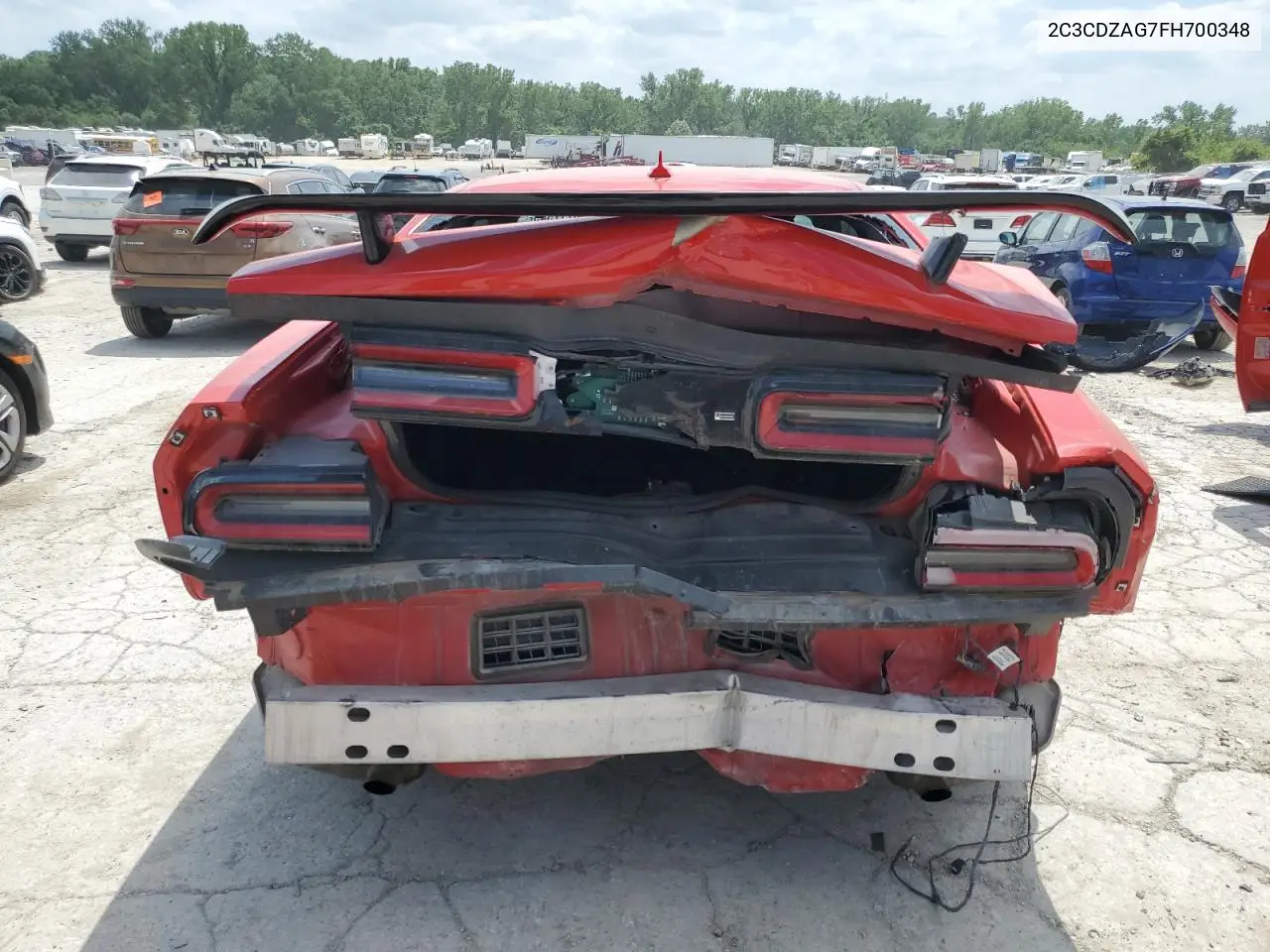 2015 Dodge Challenger Sxt VIN: 2C3CDZAG7FH700348 Lot: 56717545
