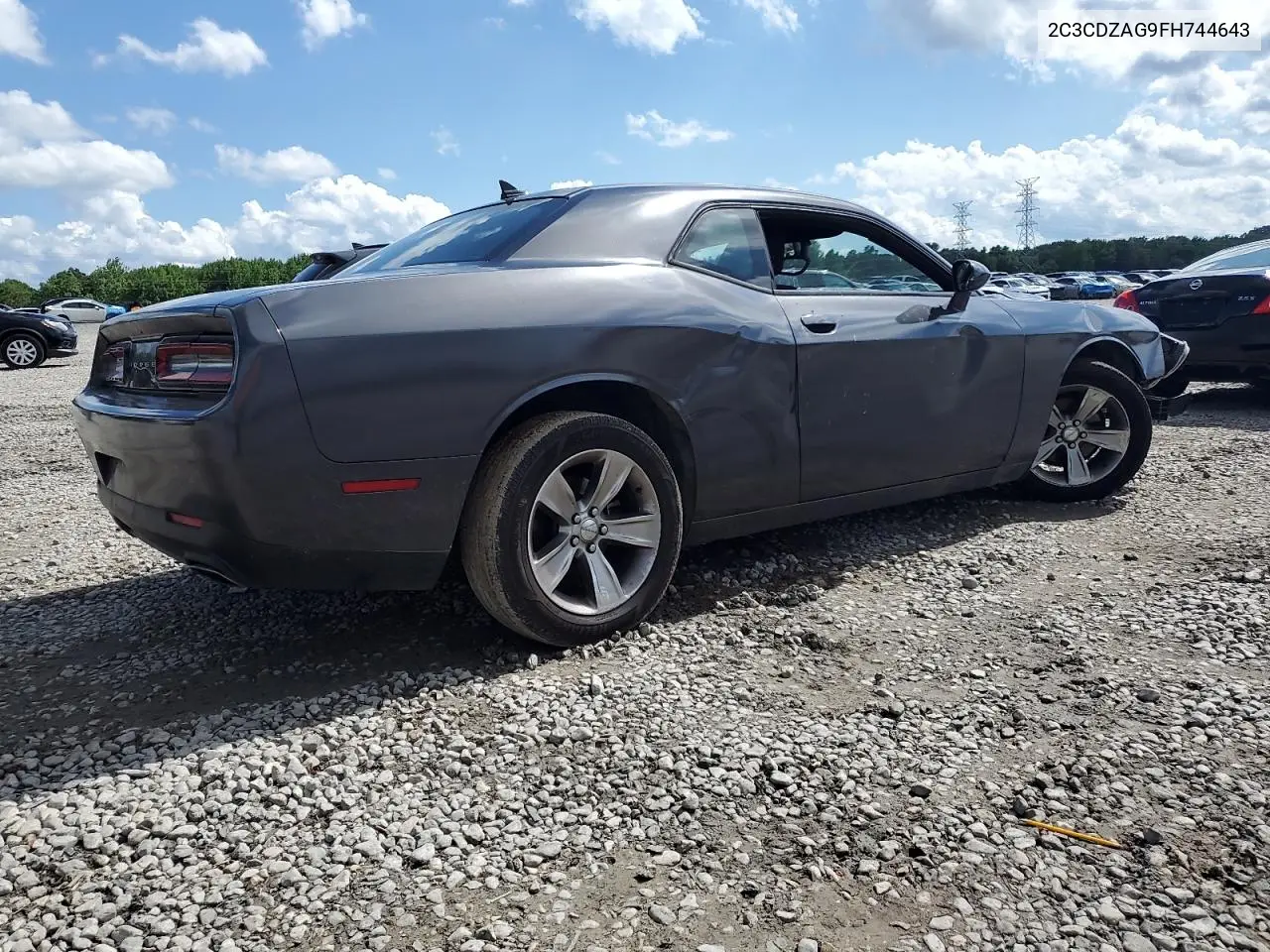 2015 Dodge Challenger Sxt VIN: 2C3CDZAG9FH744643 Lot: 56899055