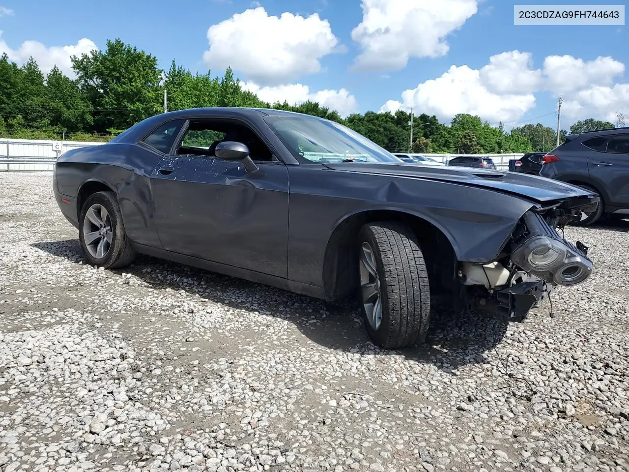 2015 Dodge Challenger Sxt VIN: 2C3CDZAG9FH744643 Lot: 56899055