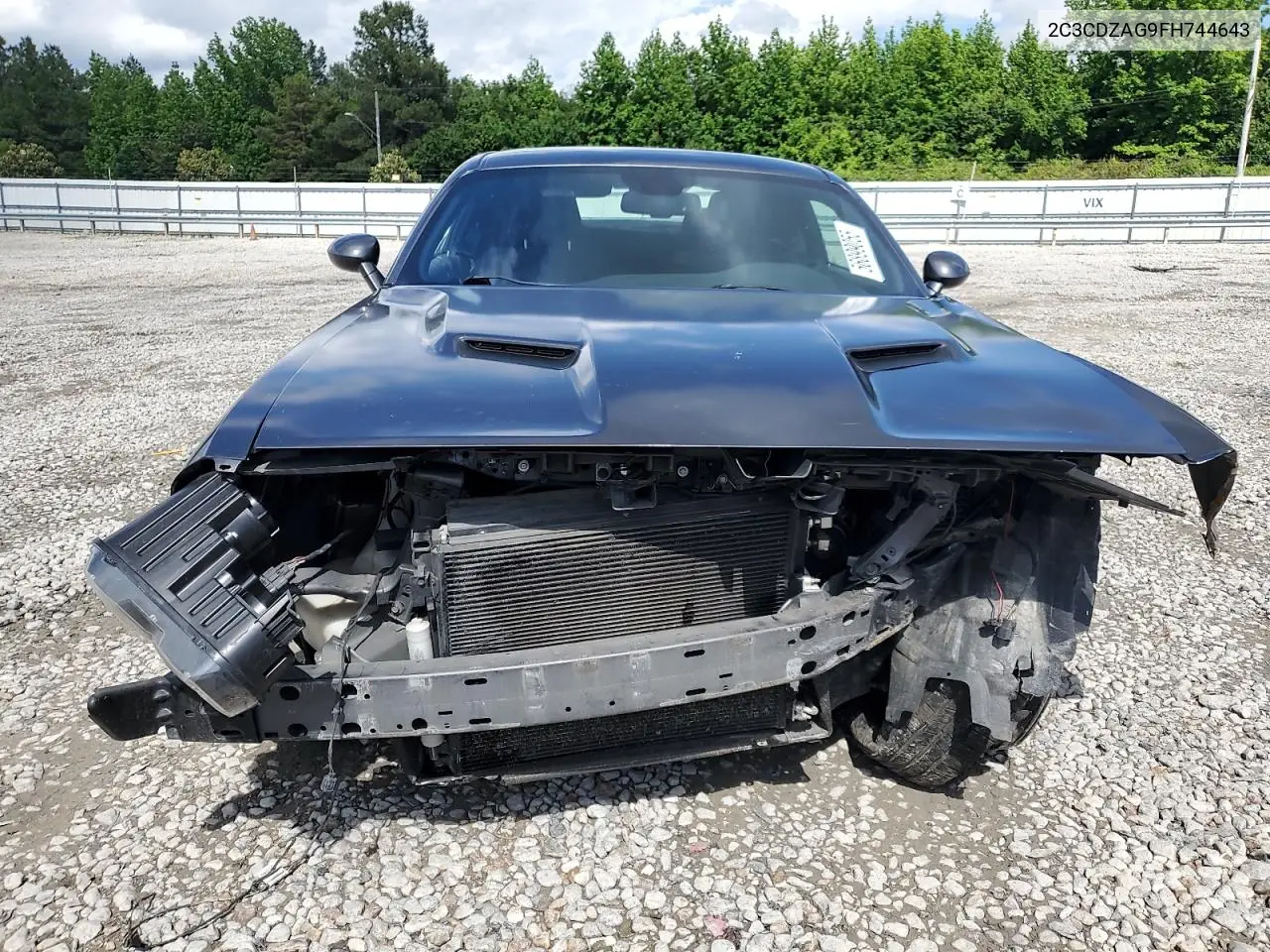 2015 Dodge Challenger Sxt VIN: 2C3CDZAG9FH744643 Lot: 56899055