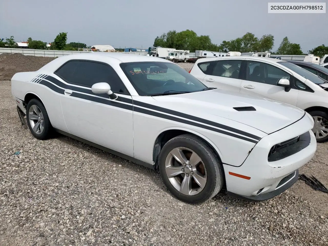2015 Dodge Challenger Sxt VIN: 2C3CDZAG0FH798512 Lot: 56932245