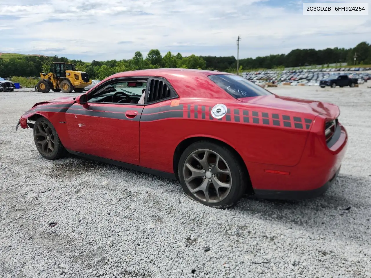 2015 Dodge Challenger Sxt Plus VIN: 2C3CDZBT6FH924254 Lot: 61768005