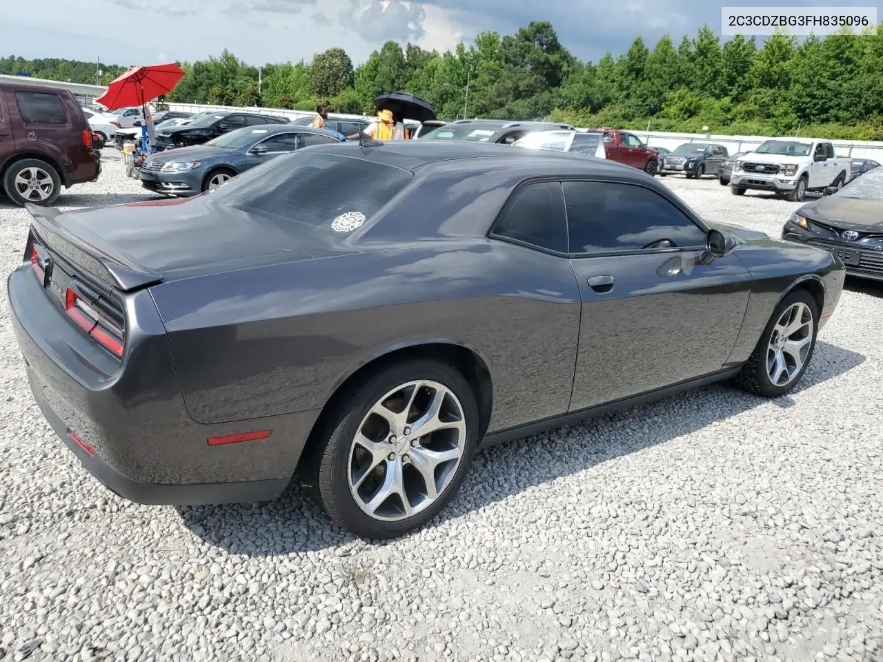 2015 Dodge Challenger Sxt Plus VIN: 2C3CDZBG3FH835096 Lot: 62408935