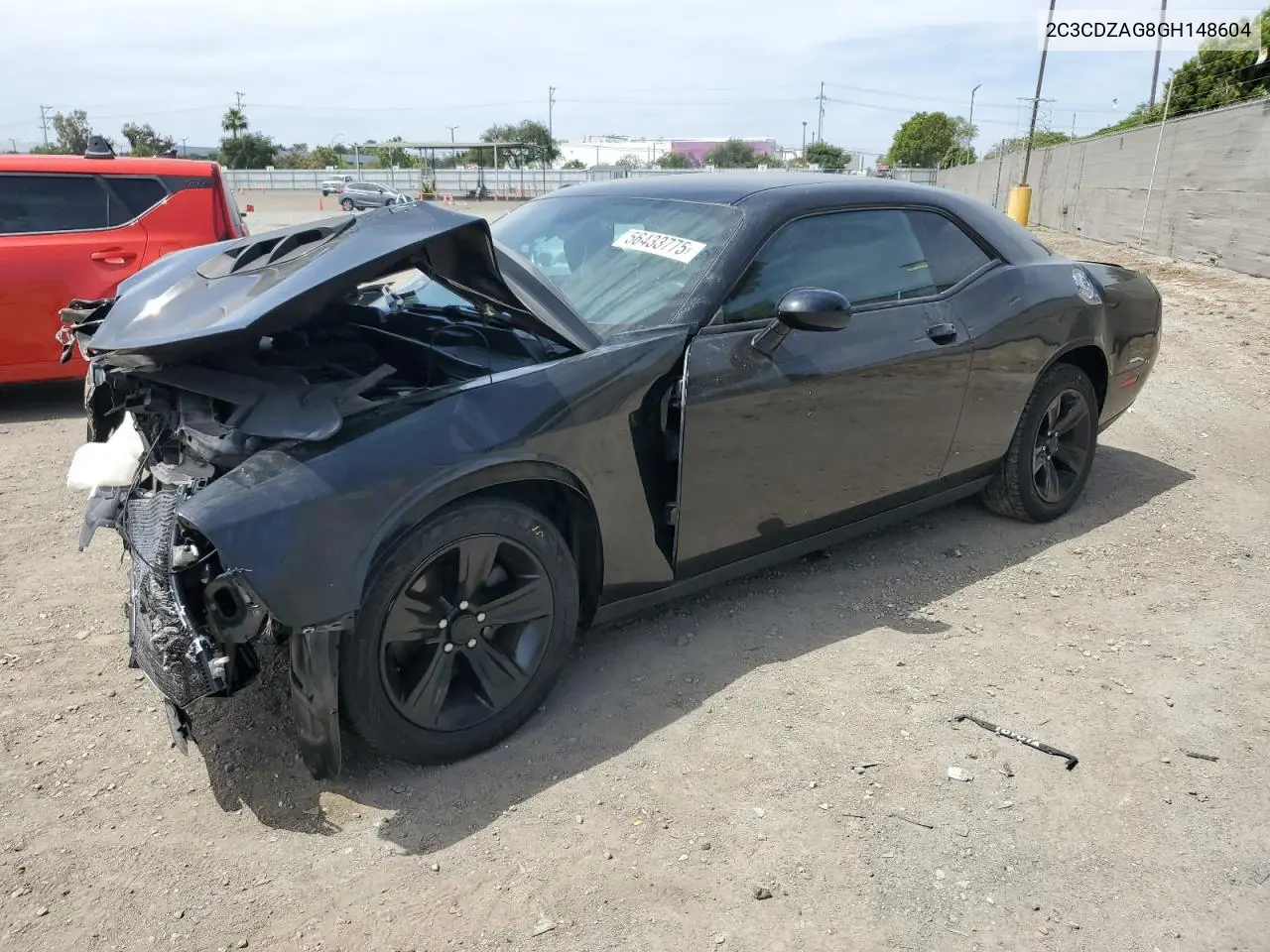 2016 Dodge Challenger Sxt VIN: 2C3CDZAG8GH148604 Lot: 56433775