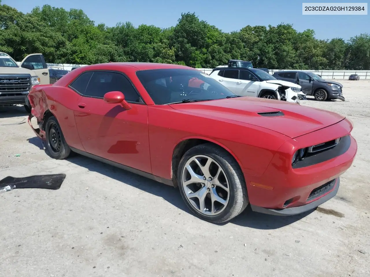 2016 Dodge Challenger Sxt VIN: 2C3CDZAG2GH129384 Lot: 56689915